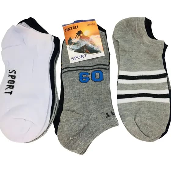 Kit 3 Pares de Meia Soquete Unissex 39 ao 46 Masculina Feminina Meias Diversas Com Estampa e Sem Estampa Cores Diversas