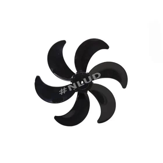 Hélice p/ Ventilador Mondial NV32 / NV15 / V37 / V24 / NV30 / NV31 - Polishop Ultra Wind VPS-30 - 30cm - Furo Meia Lua
