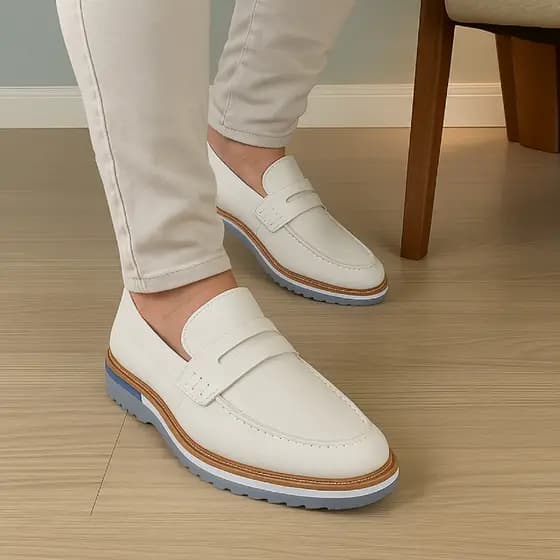 Sapato Masculino Loafer Tratorado Premium Classic Alta Qualidade Conforto Estilo Casual Social