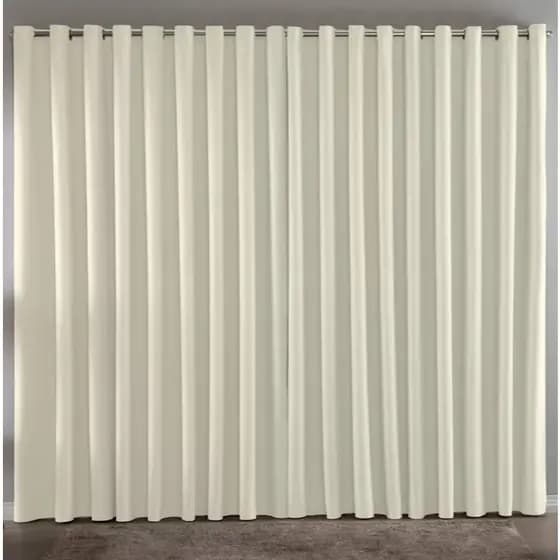 Cortina Blackout 5,00m X 2,80m Corta Luz Tecido De Alta Qualidade Soft Touch