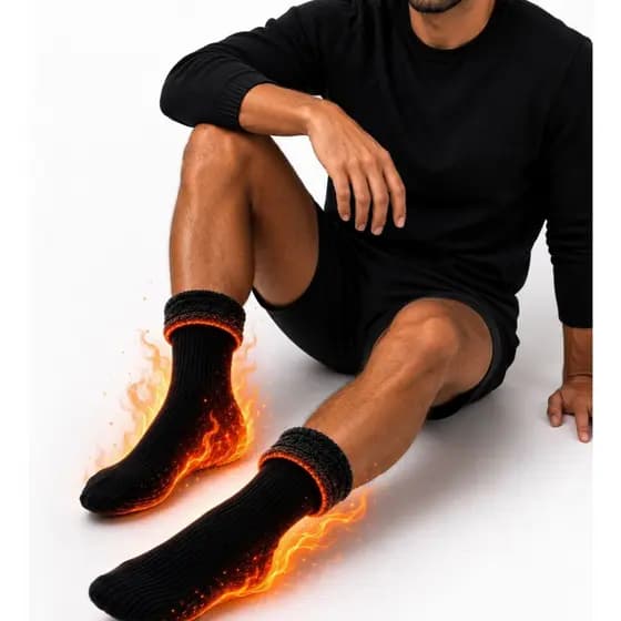 Kit 6/12 Pares Meias Térmicas de Inverno Masculina Feminina Quentes Frio