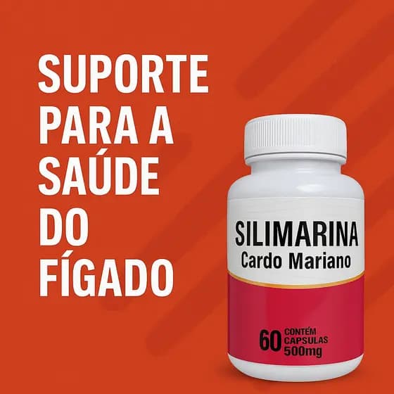 Cardo Mariano Original 60 Cápsulas 500 mg Proteção do Fígado