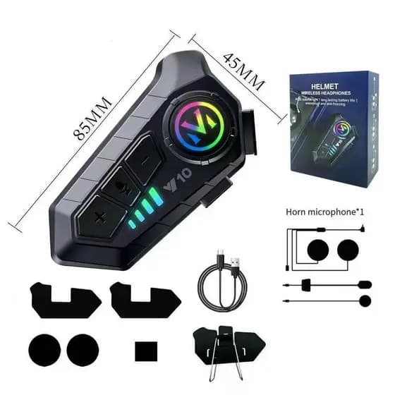 Fone de Ouvido de Capacete Moto Bluetrooth Controle De Voz 2-in-1 microphone Yihan