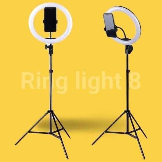 Ring Light Iluminador 8 Polegadas Com Tripé De 2.10 Metro YIHAN