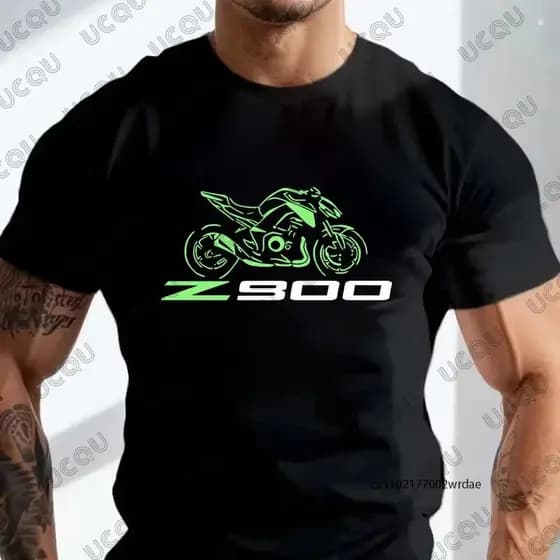 2025 Verão Novo Masculino Maglia Por Moto Motocicleta Z 900 Impressão Algodão Camiseta Engraçado Casual Manga Curta Cami