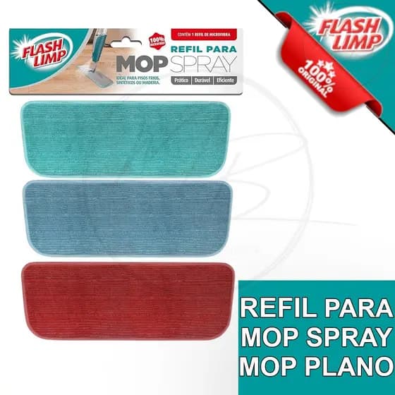 Refil MOP SPRAY Microfibra - Flash Limp