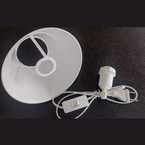 Kit Cúpula Fio Rabicho com Interruptor Soquete