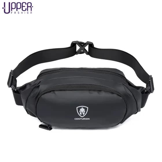 Pochete Masculina Reforçada Casual Bolsa Preta Passeio Centurion