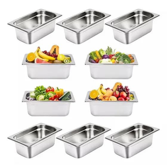 Cuba Gastronomica Diversos Tamanhos Sem Tampa Aço Inox Buffet Restaurante Cozinha