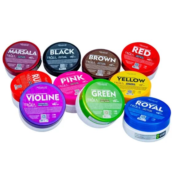 Tintura em creme Troia Colors Máscara Pigmentate Matizadora 150g