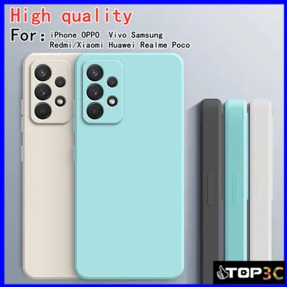 Capa Samsung A13 A32 A52 A23 A33 A53 A72 A52S Protege A Câmera Estojo De Telefone Com Cor Pura Antiqueda YT