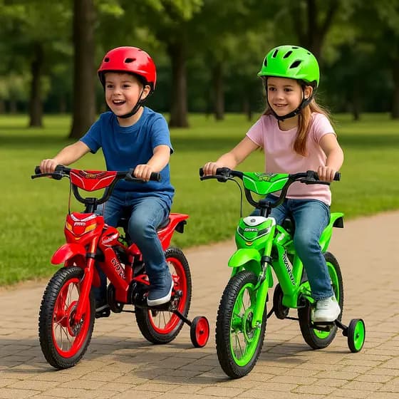 Bicicleta Infantil Bike Cross Aro 16 Com Som de Moto Cross Trilha Menino Menina Unitoys
