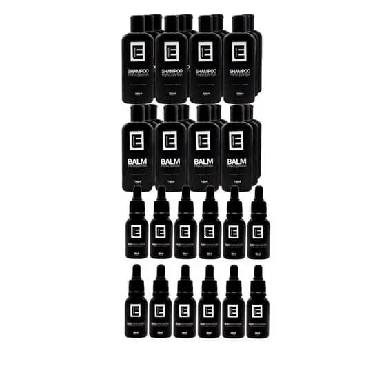 kit evolution12 de cada shampoo e balm para barba e oleo para barba evolution30 ml