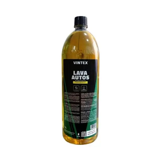 Shampoo Automotivo Vintex Lava Autos 1,5L Lava Carro Limpeza Profunda Brilho Intenso Neutro