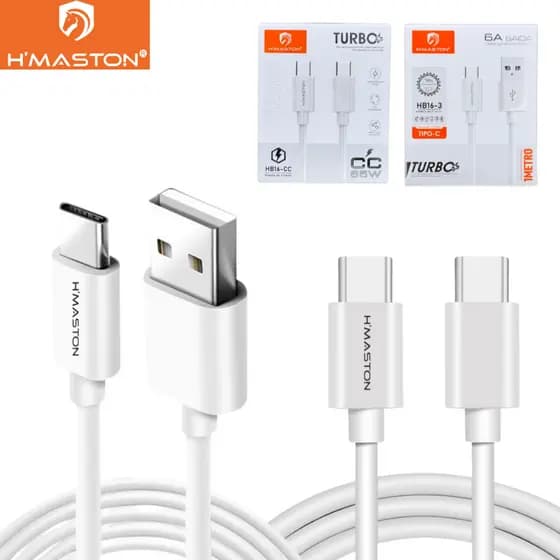 Cabo Tipo-C Ultra Rápido Resistente Tipo-C Dois Lados Todos Modelos H'maston