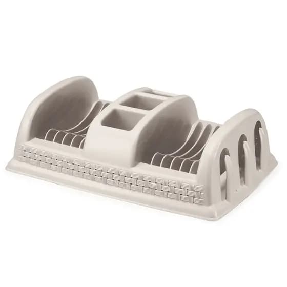 Escorredor de Pratos Rattan Nitron para Cozinha Preparo de Alimentos Uso Doméstico Casa Organizada