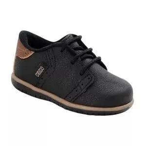 Sapato / Tênis Casual Infantil Com Pespontos (Preto) Klin