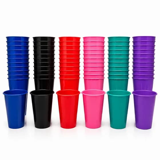 Kit de 30 Copos Plasticos Resistente e Reutilizavel para Festa 300ml Infantil Criança Lembrancinha