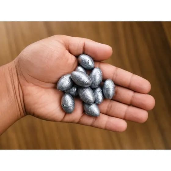 Chumbada Oliva/Oval Nº 10 – 30g | Alta Qualidade para Pesca