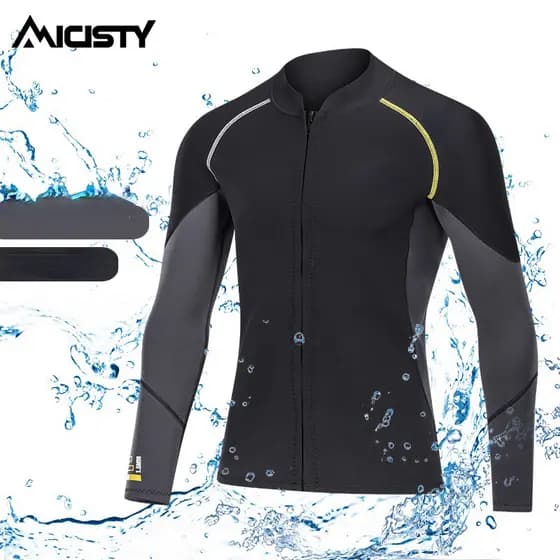 Fato De Mergulho De Manga Comprida Dividida De 1,5mm Com Snorkel À Prova De Frio Terno De Surf De Tamanho Grande
