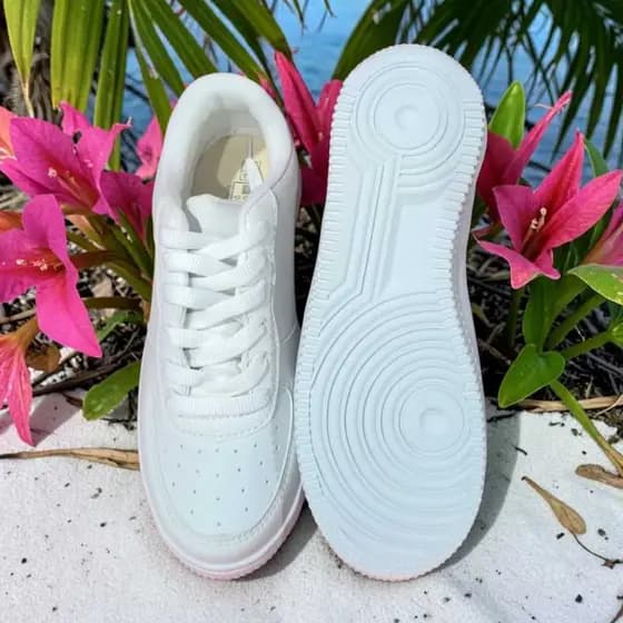 Tênis Casual Branco Premium - Estilo Minimalista e Conforto Diário