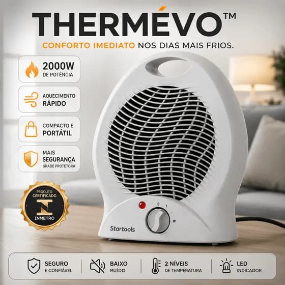 Aquecedor Eletrico Portatil 1000W 2000W 110V 220V Design Moderno Potente Economia Energia