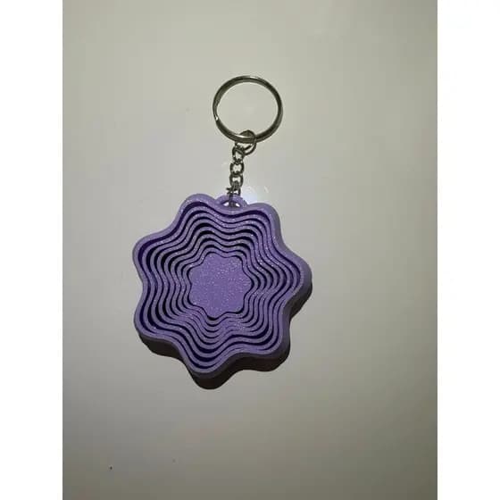 Chaveiro Articulado, hexagonal modelo flor, ótimo para tirar o stresses em uma fila de espera, kit com 3 unidades