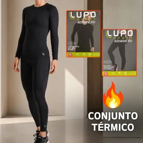 Conjunto Térmico Feminino Lupo Warm Segunda Pele Blusa e Calça Manga Longa Inverno Original