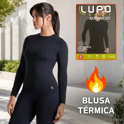Camiseta Térmica Feminina Lupo Warm Segunda Pele Blusa Manga Longa Underwear Frio