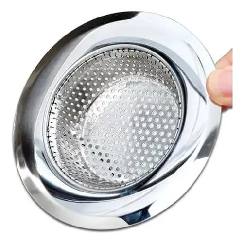 Ralinho Inox Pequeno C/ Borda Para Pia Ralo Japonês 9cm