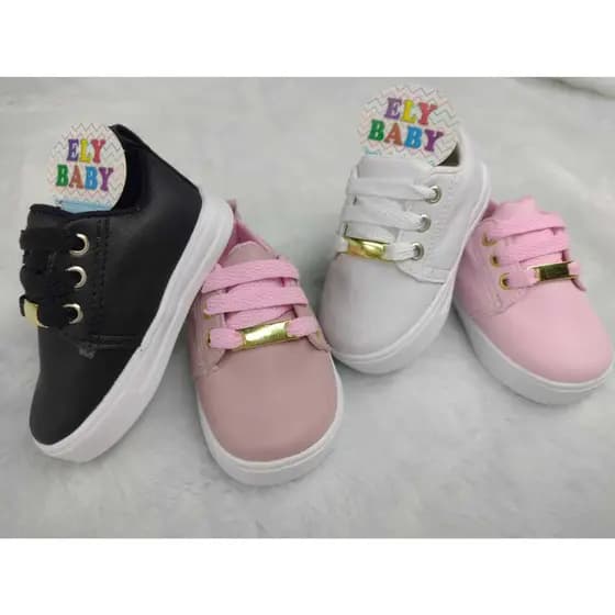 TENIS SOCIAL - FEMININO DETALHE METAL DOURADO - SAPATO FEMININO SOCIAL - CASUAL