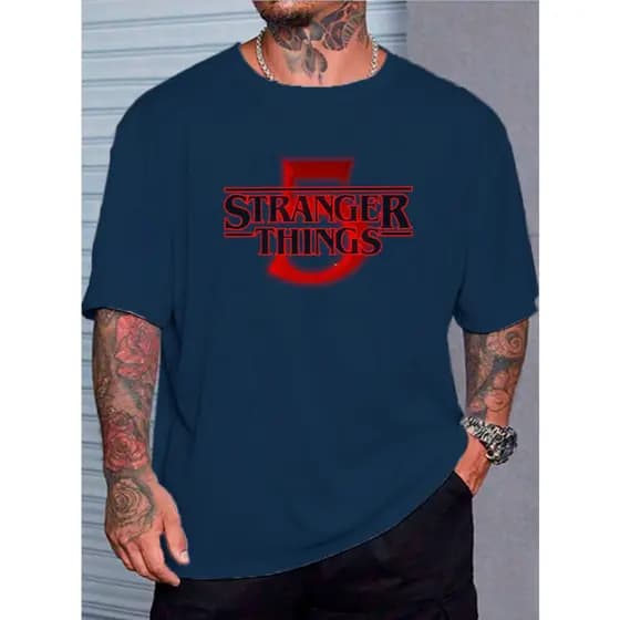 Camiseta Stranger Things 5 Varias Cores Camisa Serie