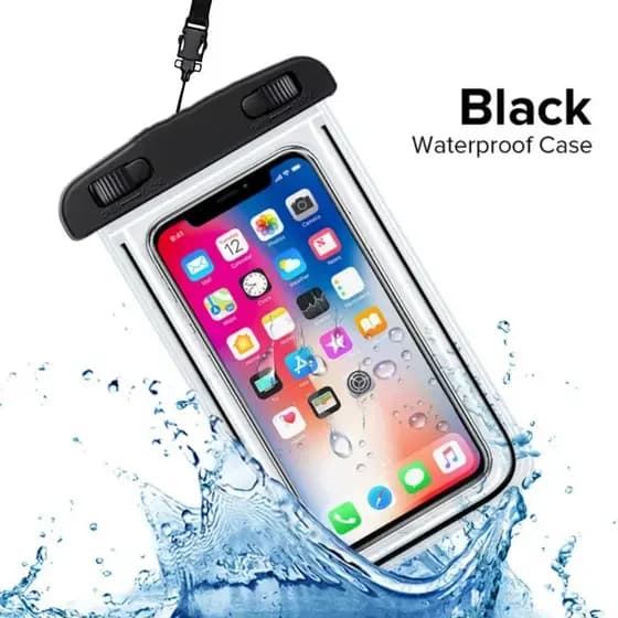 Capa Impermeável Universal para Celular | Cor Preta