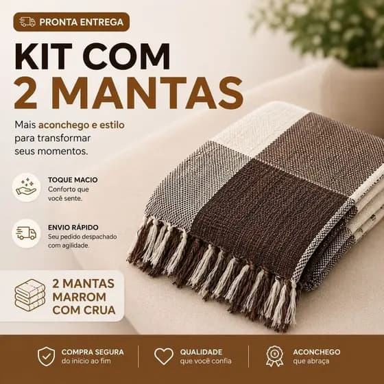 Kit com 2 Manta Para Sofá Cama Gigante Grande Decorativa Protetora 2.10x1.20 atacado Luxo barato