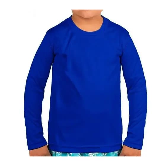 CAMISA SEGUNDA PELE TÉRMICA INFANTIL UNISSEX PROTEÇÃO SOLAR FRIO