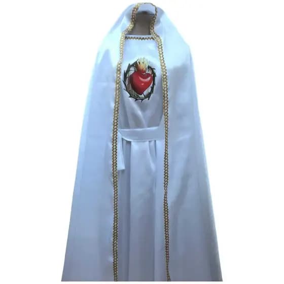 -Roupa de Nossa Senhora de Fátima bebê