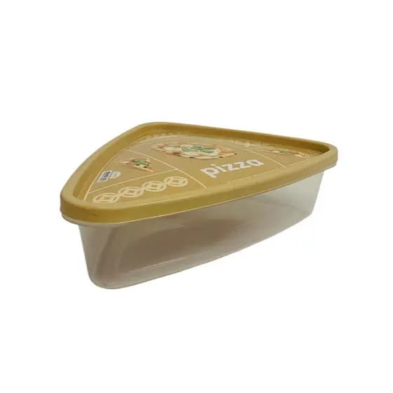 Porta Frios Para Pizza 1,2 Litros Decorado Plasútil - Caramelo