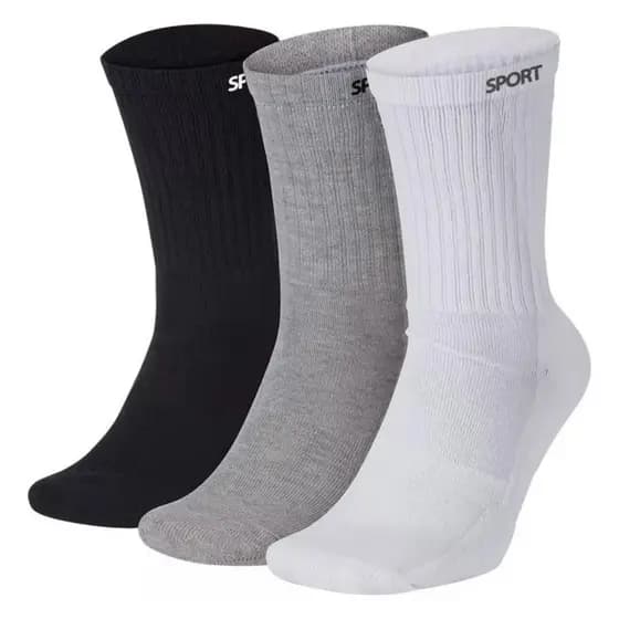 Meias Masculina Cano Alto Sport kit com 12 pares masculina Grossa direto da frabrica 70% algodao.