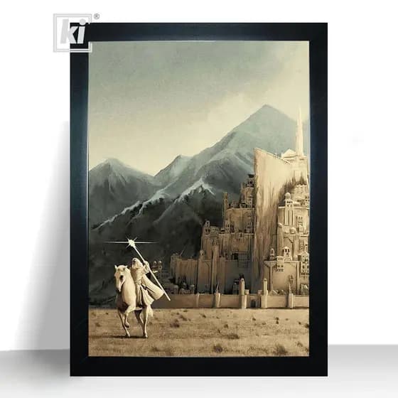 Quadro Gandalf O Senhor Dos Anéis Poster moldura 44cm