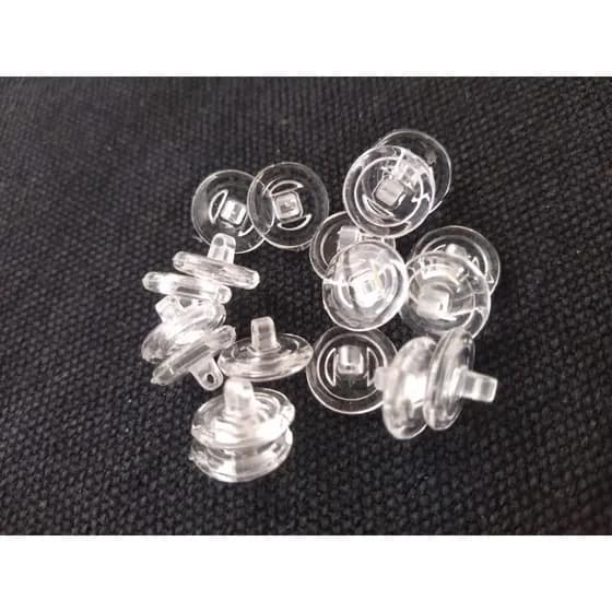 Plaqueta - almofada de silicone redonda encaixe/parafuso - 100 unidades