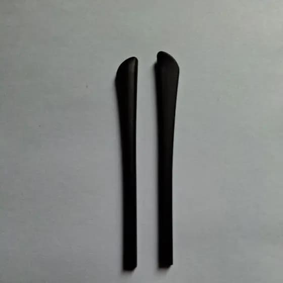 Par ponteira de borracha c/ silicone para haste de óculos