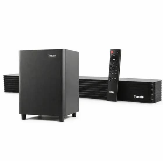 Kit Soundbar Bluetooth com Subwoofer 130W RMS Som Surround Graves Potentes Controle Remoto Bivolt