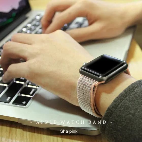Pulseira De Nylon Tecido para Apple Watch Série 7 6 SE 5 4 3