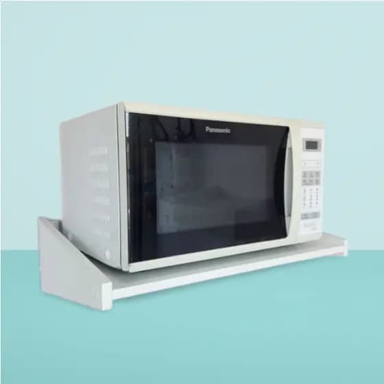 Suporte Branco em MDF para Microondas 35L