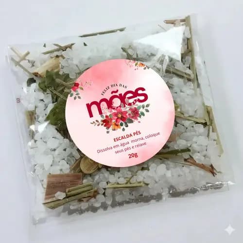 Kit 20 Lembrancinhas Escalda Pés Tag Personalizável Sortidos