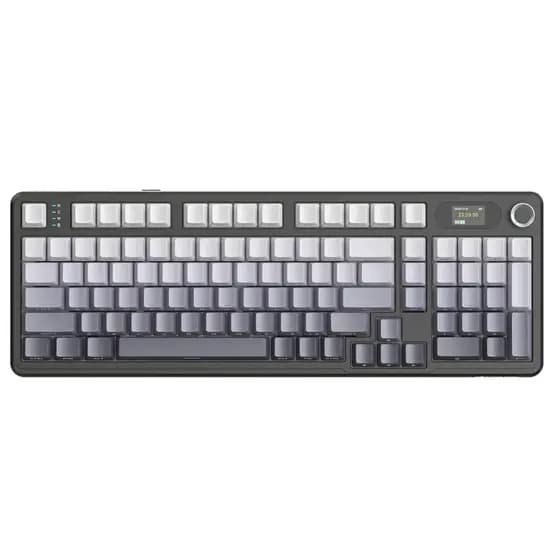 Teclado Mecânico Gamer Attack Shark Tri Mode Bluetooth 2.4g Com Tela X98pro