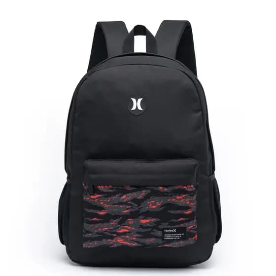 Mochila Hurley Masculina Grande Espaçosa Escolar Trabalho Reforçada