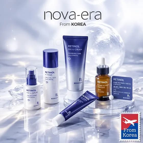 BONCEPT Retinol Skincare Set Toner Serum Cream Eye Cream firmeza hidratação pele lisa
