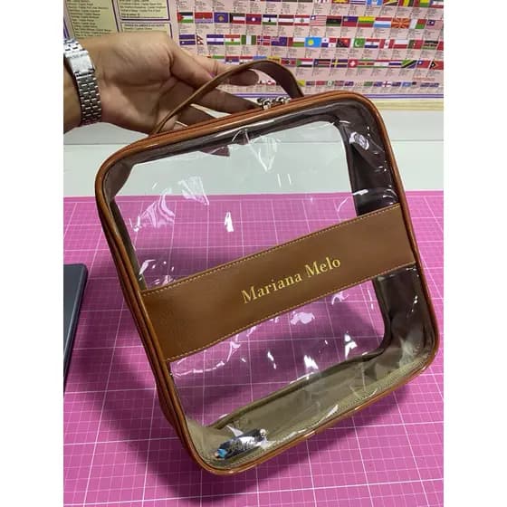 Organizador M necessaire PERSONALIZADO/porta jaleco, sapatos, roupas, maquiagens, shampoo.