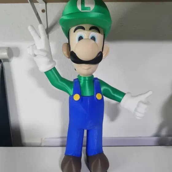 boneco Luigi super Mario word
